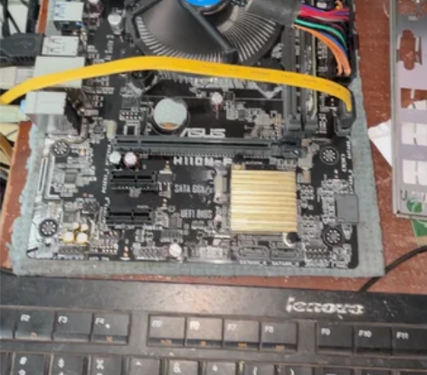华硕H110M-F 1151针主板，拆机测...