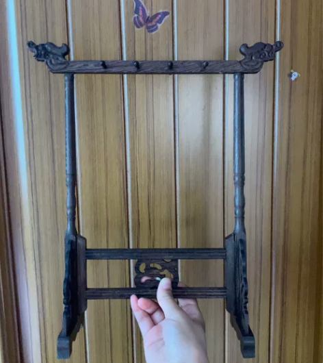毛笔架,全新,便宜出 六品堂毛笔架鸡翅木实...