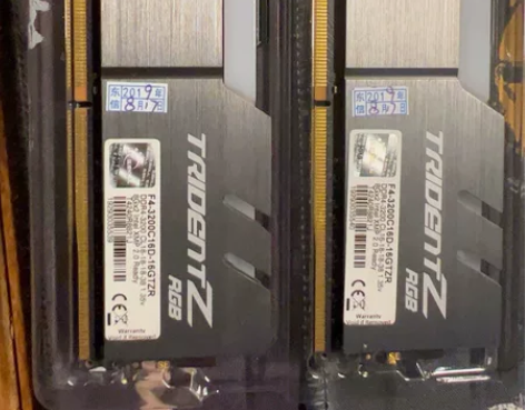自用芝奇幻光戟，3200 c16 8gb*...