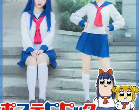 现货pop子和pipi美的日常海军领水手校...