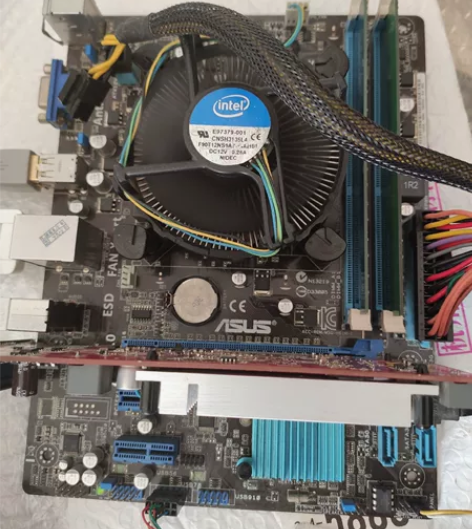 华硕h61m e主板,奔腾2010cpu ...