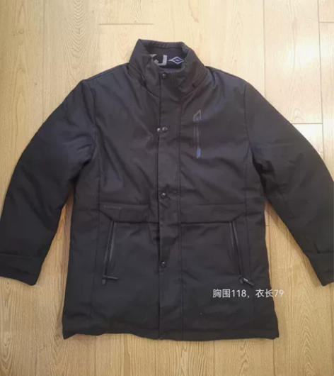 98新男式黑色活胆羽绒服,自家做的,货真价...