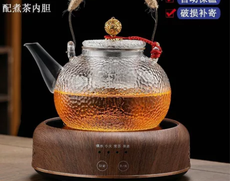 茶馆不开了，全新低价处理!耐高温锤纹玻璃煮...