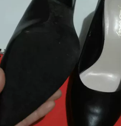 真皮百搭单鞋细跟工作鞋女黑色皮鞋,只是面试...