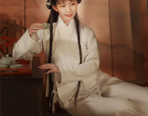 九曲阑珊中衣原创白菜汉服女秋冬款新款内搭交...