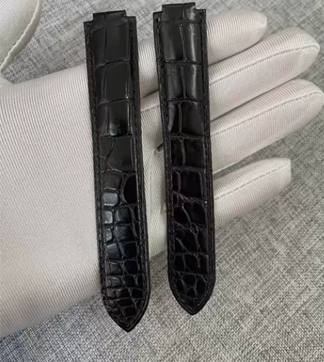 卡地亚表带 Cartier蓝气球坦克凸口鳄...