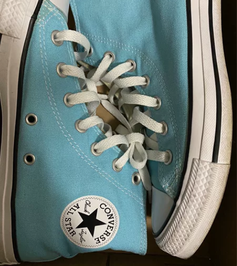 converse 帆布鞋38码 穿过一两天...
