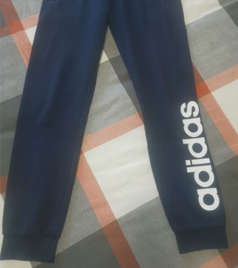 adidas阿迪运动缩脚裤,M码,9新 感...
