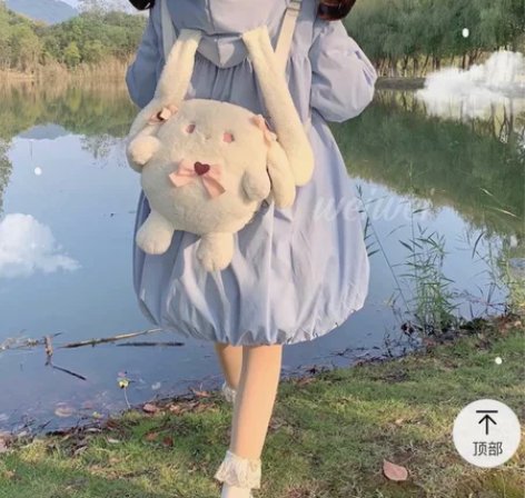 【只出不换】出白糖少女家花苞裙奶蓝色，自己...