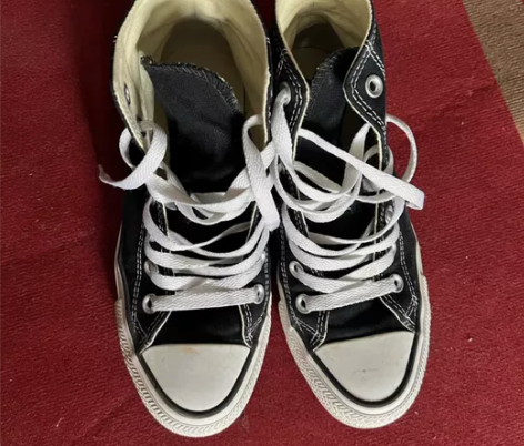 匡威高帮帆布女鞋，36.5码数，正品，低价...