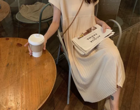 钱夫人针织polo连衣裙女2019流行夏过...