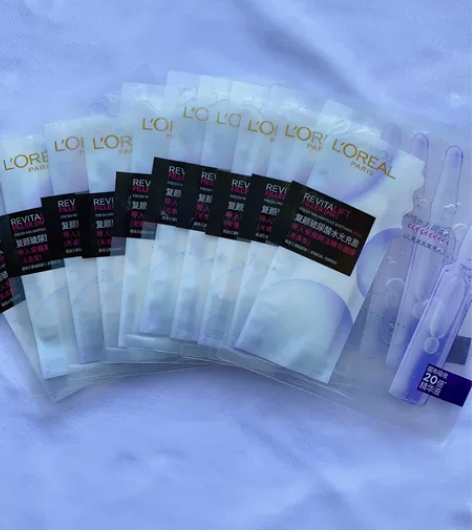 闲置欧莱雅安瓶面膜,补水效果很好哦,10片...
