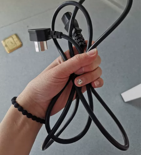 台式电电脑电源线品字三孔3芯带插头台式主机...