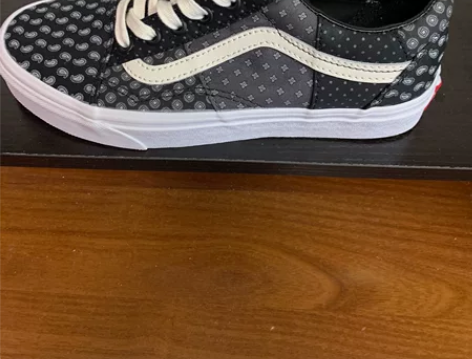 VANS OLD SKOOL黑色腰果花印花...