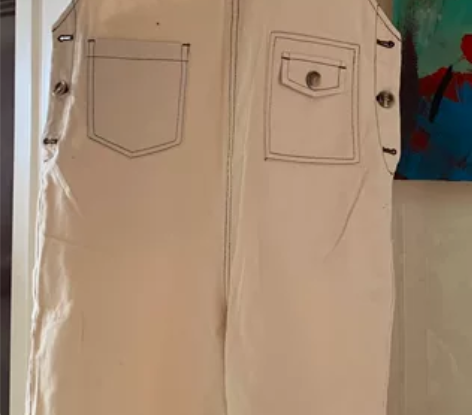 艾娃 全新 带吊牌 背带牛仔裤m码 ...