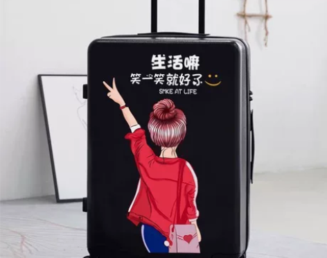 【捡漏】行李箱女学生韩版小清新卡通可爱拉杆...