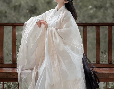 【出租】东月棠:莫问 直裾大袖汉服写真魏晋...
