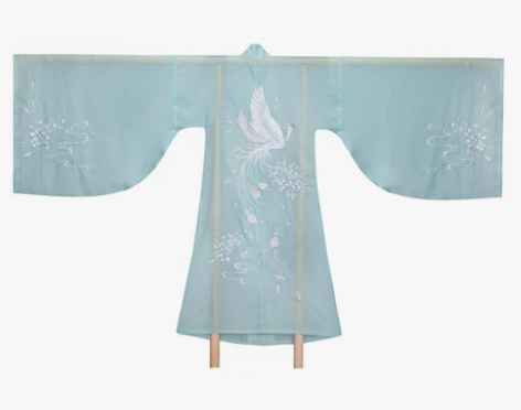 如梦霓裳汉服女夏季对襟立领纱衫[弄玉]齐腰...
