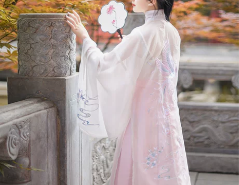 如梦霓裳汉服女夏季对襟立领纱衫[弄玉]齐腰...