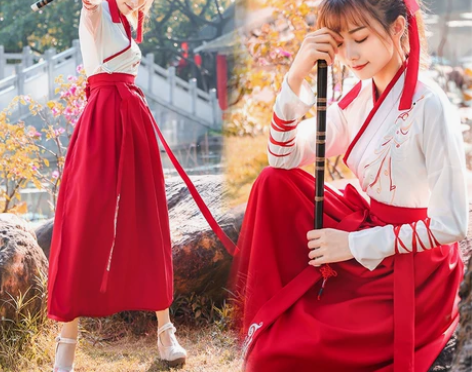 汉服女中国风仙气飘逸超仙古风汉元素齐胸襦裙...