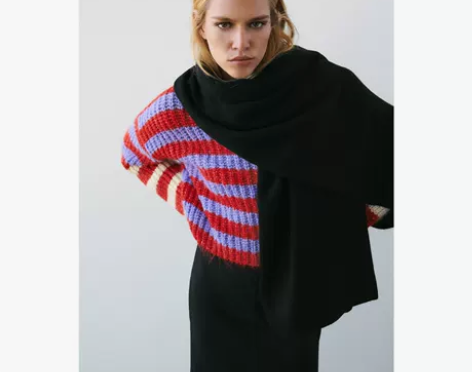 ZARA 新款 女装 柔软针织围巾 598...