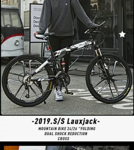 全新lauxjack折叠自行车,买来后一直...