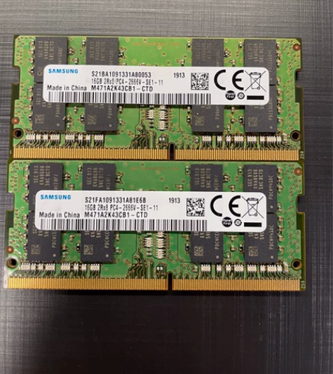 四代16g ddr4 2666V原装拆机笔...