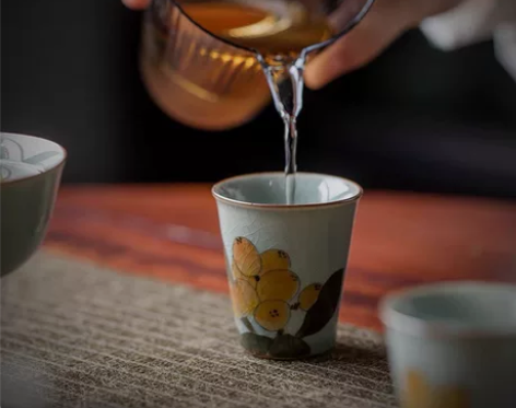 开片冰釉杯, 茶馆撤店低价处理 4支一组全...