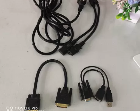 机箱电源线4米纯铜粗线国标一分二电源线 一...