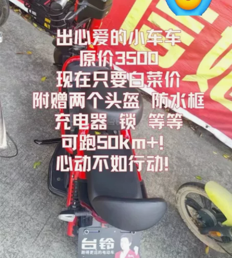 台铃电动车,今年九月份购入 因工作回深圳现...