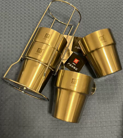专柜正品!!捡漏了!!!双立人不锈钢套装杯...