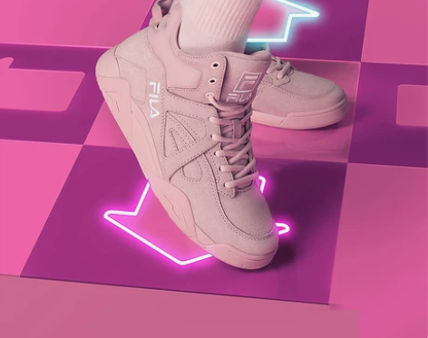 FILA 斐乐女鞋篮球鞋女 冬新款高帮板鞋...