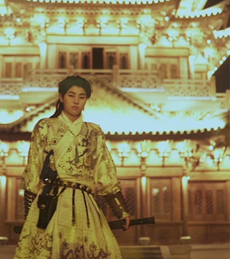 如梦霓裳 定风波套装 白色织金飞鱼服 (明...