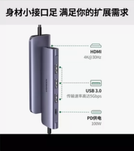 全新!!京东绿联Type-C扩展坞雷电3/...