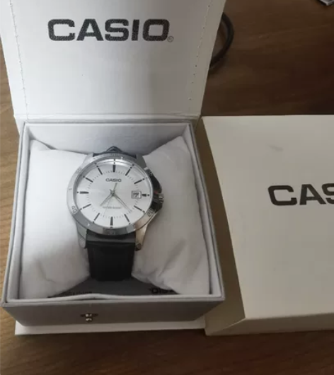 卡西欧CASIO男石英手表 适合学生戴 黑...