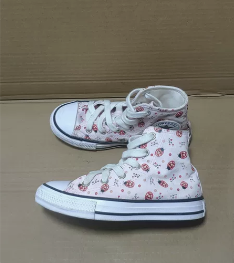 CONVERSE女童鞋30码高帮板鞋,内长...