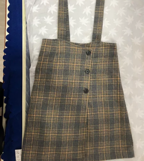 LRUD可爱文艺风背带裙 总长85cm,最...