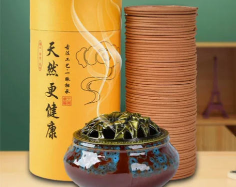 檀香家用盘香卧室熏香持久留香艾草驱蚊空气清...