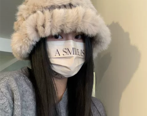 兔毛针织毛绒帽女秋冬季毛茸茸渔夫帽大头围可...