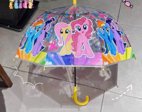 包邮透明雨伞独角兽 小马宝莉独角兽儿童  ...