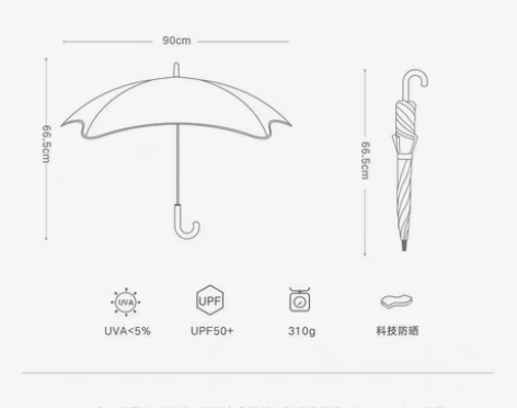 包邮MISSRAIN儿童雨伞宝宝遮阳伞安全...