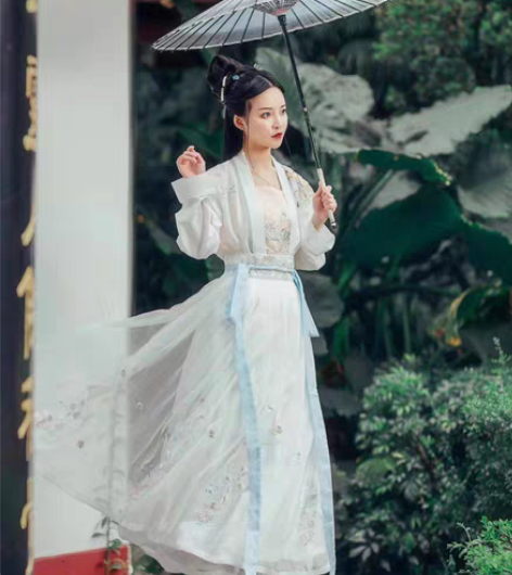 包邮都城南庄绝版汉服！穿一洗一，秋昙短褙子...
