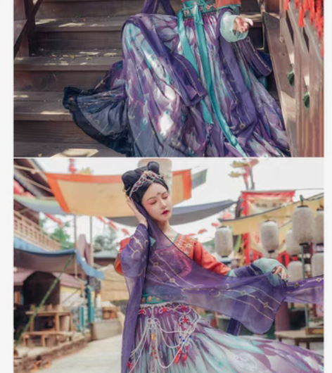 包邮都城南庄汉服坦领敦煌风兰陵爵坦领 s码...