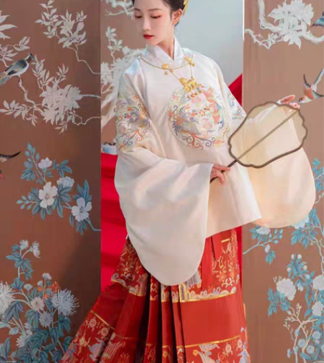 汉尚华莲九耀蓝色马面M 重回汉唐凤求凰明制...