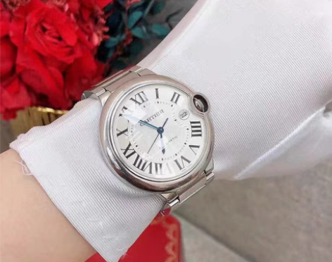 Cartier 卡地亚蓝气球42机械钢手表...