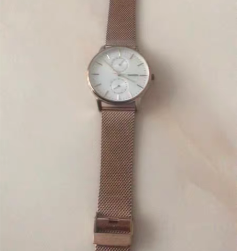 雷诺品牌石英机芯男女情侣简约防水大表盘男士...