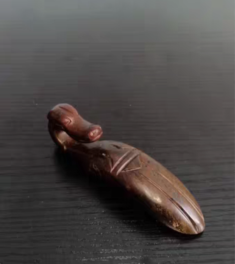 包邮毛笔架摆件文房四宝书法国画玉器鸭嘴兽笔...