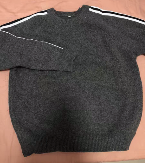 包邮男士圆领毛衣 灰色全新,3XL,50包...