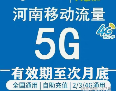 包邮河南移动月包 5g流量,省内流量通用 ...
