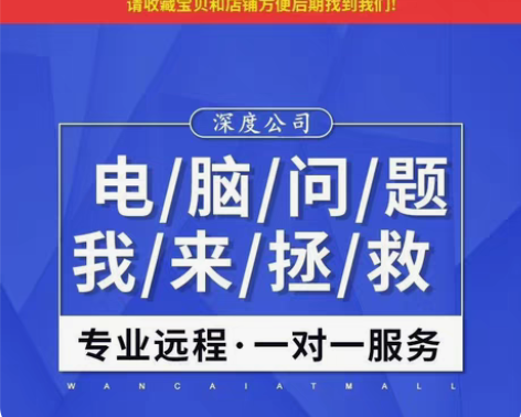 远程电脑维修，杀毒，清理C盘，删除弹窗广告...